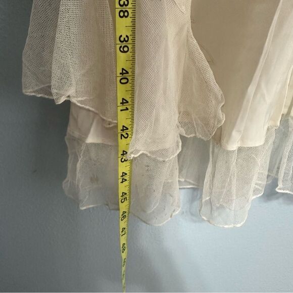 Thea Tewi Lingerie 40s Ivory Nightgown Slip Size 32 Hollywood Glam Wedding - Picture 12 of 16